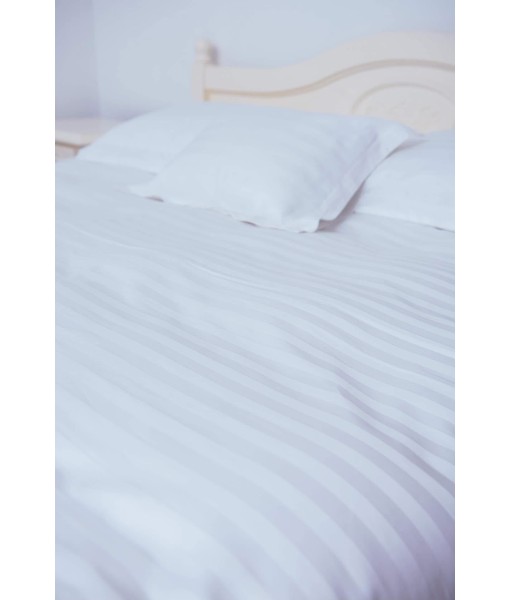 Lenjerie de pat din damasc alb – calitate HoReCa pentru acasă