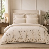Set pat cu pilota lux cu broderie MO02 Set pat cu pilota lux cu broderie MO02