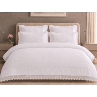 Lenjerie pat Lux cu dantelă Bumbac Egiptean MM04 Lenjerie pat Lux cu dantelă Bumbac Egiptean MM04