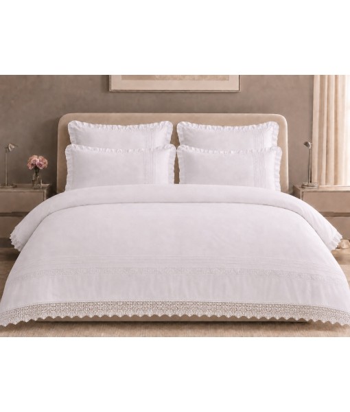 Lenjerie pat Lux cu dantelă Bumbac Egiptean MM04 Lenjerie pat Lux cu dantelă Bumbac Egiptean MM04