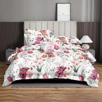 Bed set with continental quilt 180x220 crepe MI61