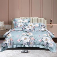 Bed set with continental quilt 180x220 crepe MI62
