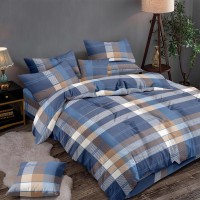 Bed set with continental quilt 180x220 crepe MI63